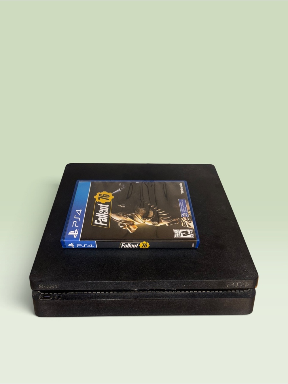 Sony PS4 Slim Console in Black with FallOut 76 game